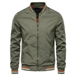 OEM Service Men's Coats Custom Running Jacket Satin Embroidered Bomber Men Clothing Running Baseball Windbreaker Jacket